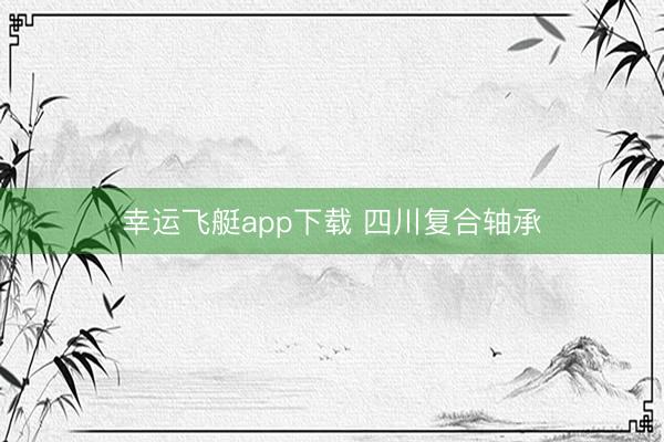 幸运飞艇app下载 四川复合轴承